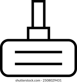 mop icon. Thin linear style design isolated on white background