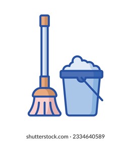 mop icon vector design template in white background