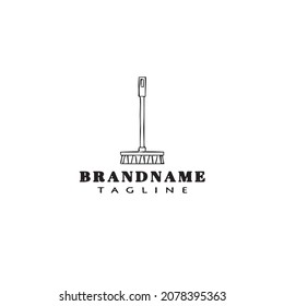 mop logo cartoon design icon template modern isolated vector illustration