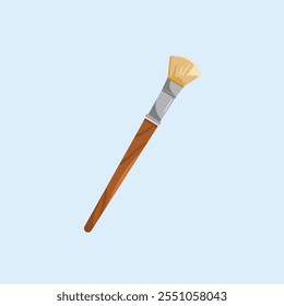 mop paint brush icons, artist items in drawing in flat style, suitable for posters and web icons