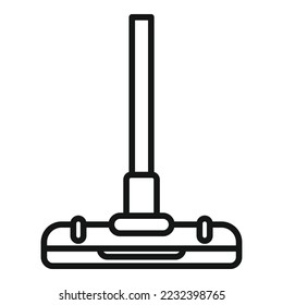 Mop service icon outline vector. Repair net. Hotel cleaner