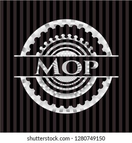 Mop silvery badge or emblem