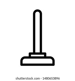mop thin line vector icon