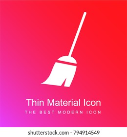 Mop tool to clean floors red and pink gradient material white icon minimal design