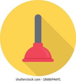 mop vector flat color icon