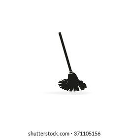 Mop vector icon. Floor cleaning object.