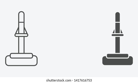 Mop vector icon sign symbol