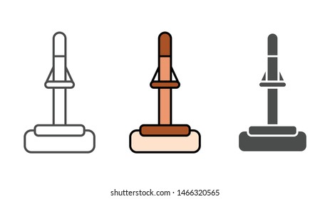 Mop vector icon sign symbol