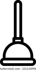 Mop Vector illustration on a transparent background.Premium quality symmbols.Stroke vector icons for concept and graphic design.