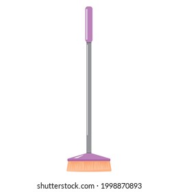 Mop for washing floors and cleaning rooms, color isolated vector illustration