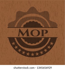 Mop wooden emblem