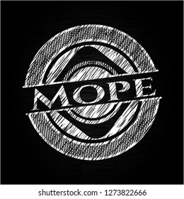 Mope chalkboard emblem