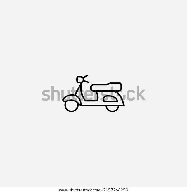 Moped icon sign vector,Symbol, logo illustration\
for web and mobile