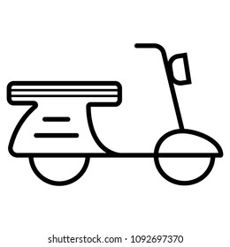 Moped icon symbol. Premium quality isolated scooter element in trendy style