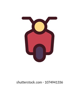 moped icon vector