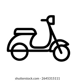 vetor ícone ciclomotor no fundo branco
Ícone de vetor em viagem de fundo branca