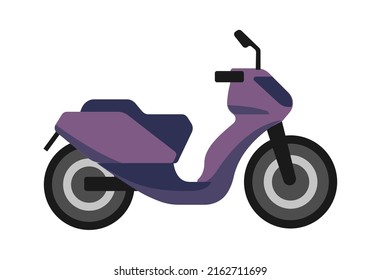 Moped Public Transport. Vector illustration