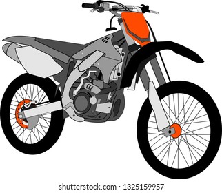 Moped. Vector illustration