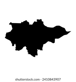 Mopti region map, administrative division of Mali. Vector illustration.