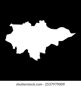 Mapa da região de Mopti, divisão administrativa do Mali. Ilustração vetorial.