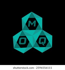 MOQ creative minimalist letter logo. MOQ unique vector initials alphabet letter logo design
