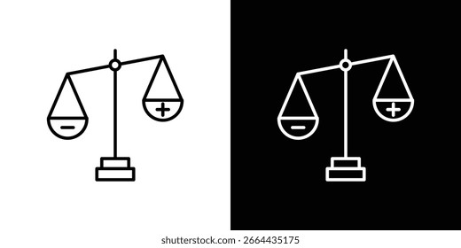 Icono moral en Formas de línea, Ilustración vectorial de diseño de línea delgada