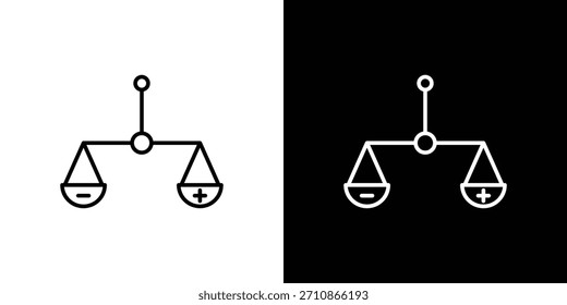 Ícones morais. desenho de linha ícones vetoriais