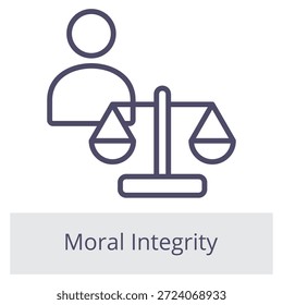 Moral Integrity Element For Design Graphic