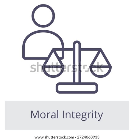 Moral Integrity Element For Design Graphic