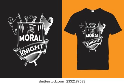Moral Knight School Typography T-shirt