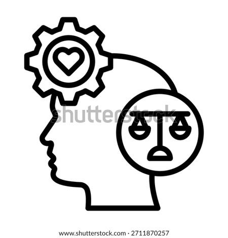 Moral Principles Icon Line Style Vector Illustration
