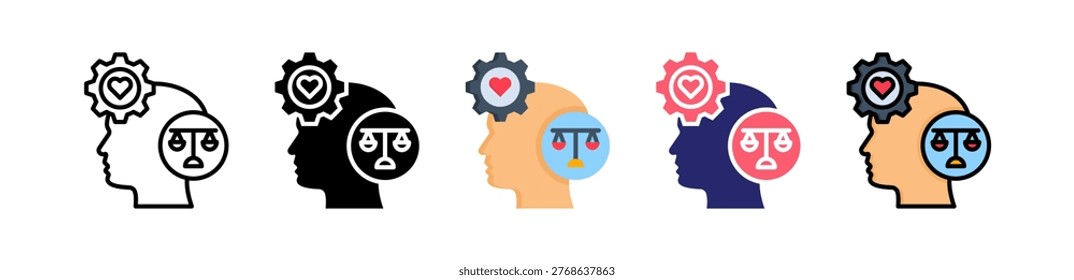 Moral Principles Multiple Style Icon Set Collection..