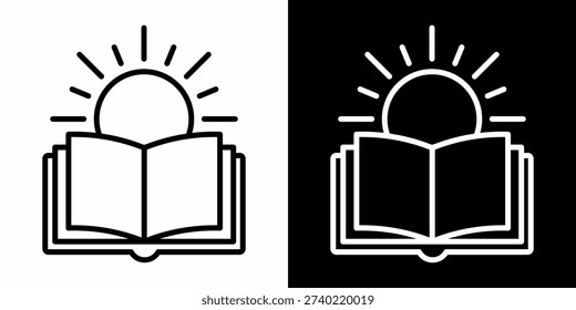 Moral Principles White Icon Set Design