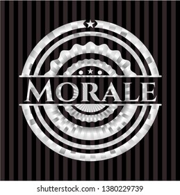 Morale silver badge or emblem