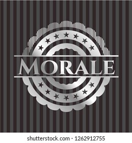 Morale silvery emblem