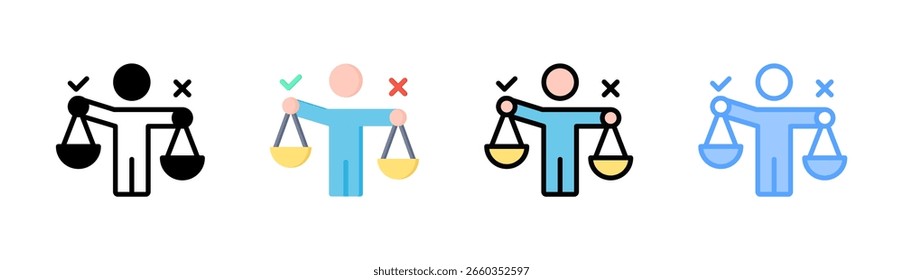 Elemento Ícone De Moralidade Para Design E Vetor