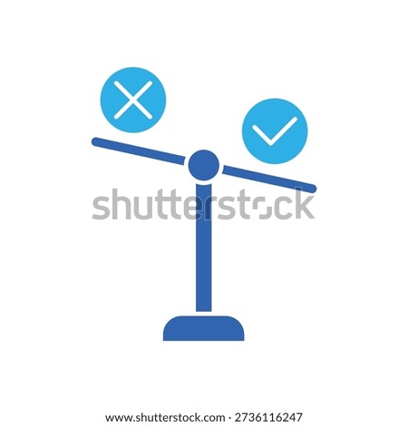 Morality icon, isolated on white background.