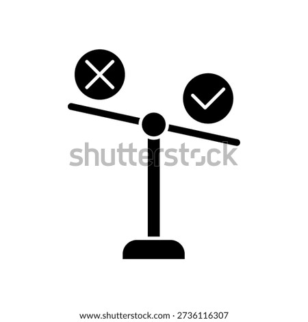 Morality icon, isolated on white background.