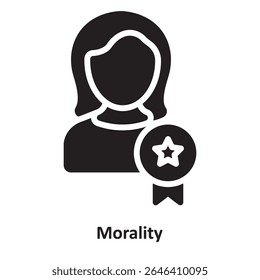 Morality Vector Icon which can easily modify or edit
