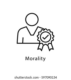 Morality Vector Line Icon 