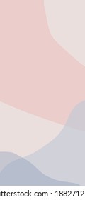 Morandi pink   blue iPhone wallpaper 