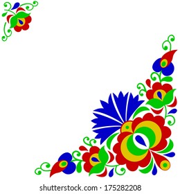 Moravian folk ornament (South Moravia, Czech Republic) (vector version; available as raster too)