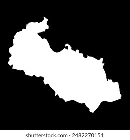 Moravian Silesian region administrative unit of the Czech Republic. Vector illustration.