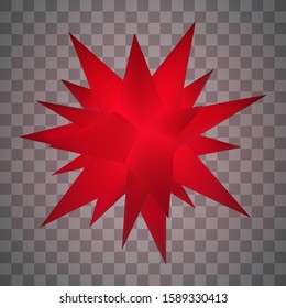 Moravian Star for Christmas. Vector illustration.