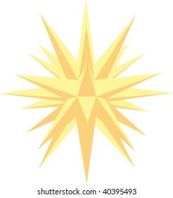 Moravian Star Yellow