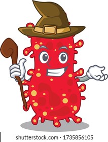 Moraxella sneaky and tricky witch cartoon character