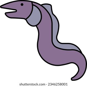 moray eel eel moray marine fishing Outline