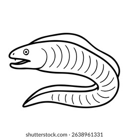 moray eel vector realistic line icon on white background
Vector line icon animal, wildlife