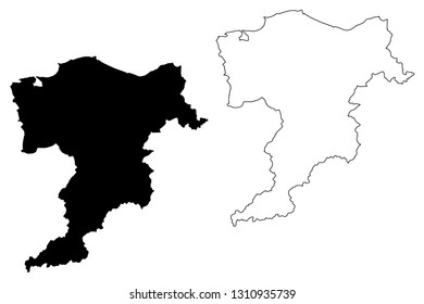 Moray (United Kingdom, Scotland, Local Government In Scotland) Map Vector Illustration, Scribble Sketch Moray Map