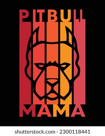 Mordan Pitbull Dog t-shirt design